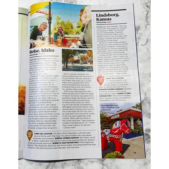 AARP Magazine December 2023 January 2024 Best Places Ringo Starr Patrick Stewart - Picture 7 of 9